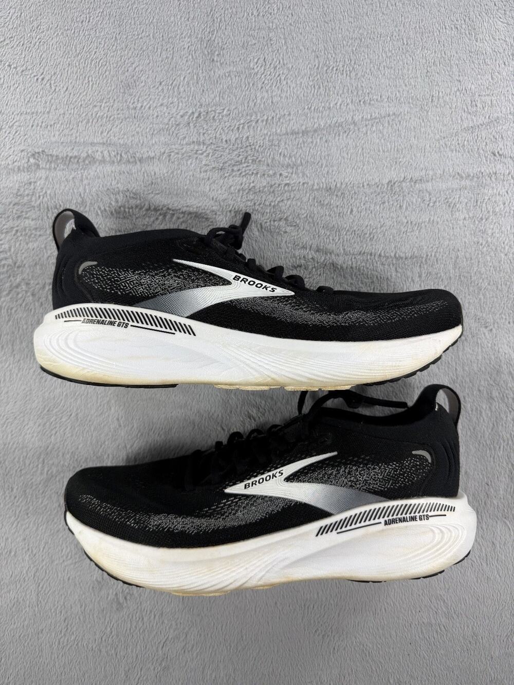 Brooks Adrenaline GTS 25 Mens Size 13 4E Extra Wide Running Shoes Black White